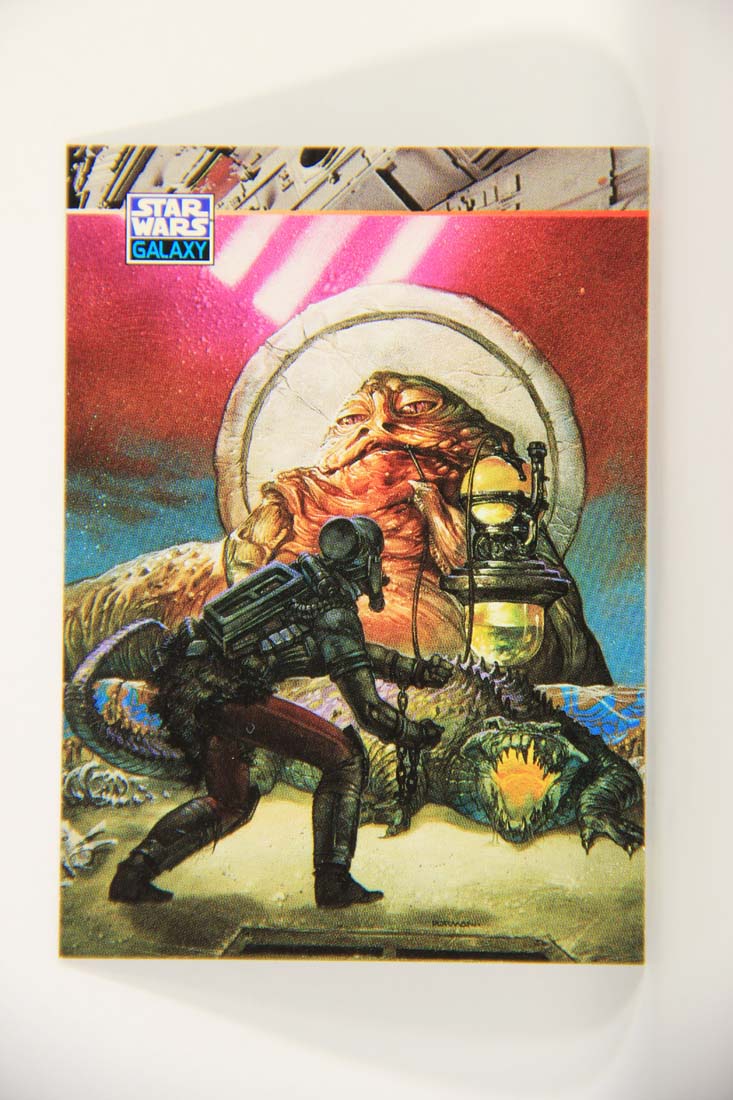 Star Wars Galaxy 1994 Topps Card #160 Pirate Captain And Jabba Artwork ENG L013530