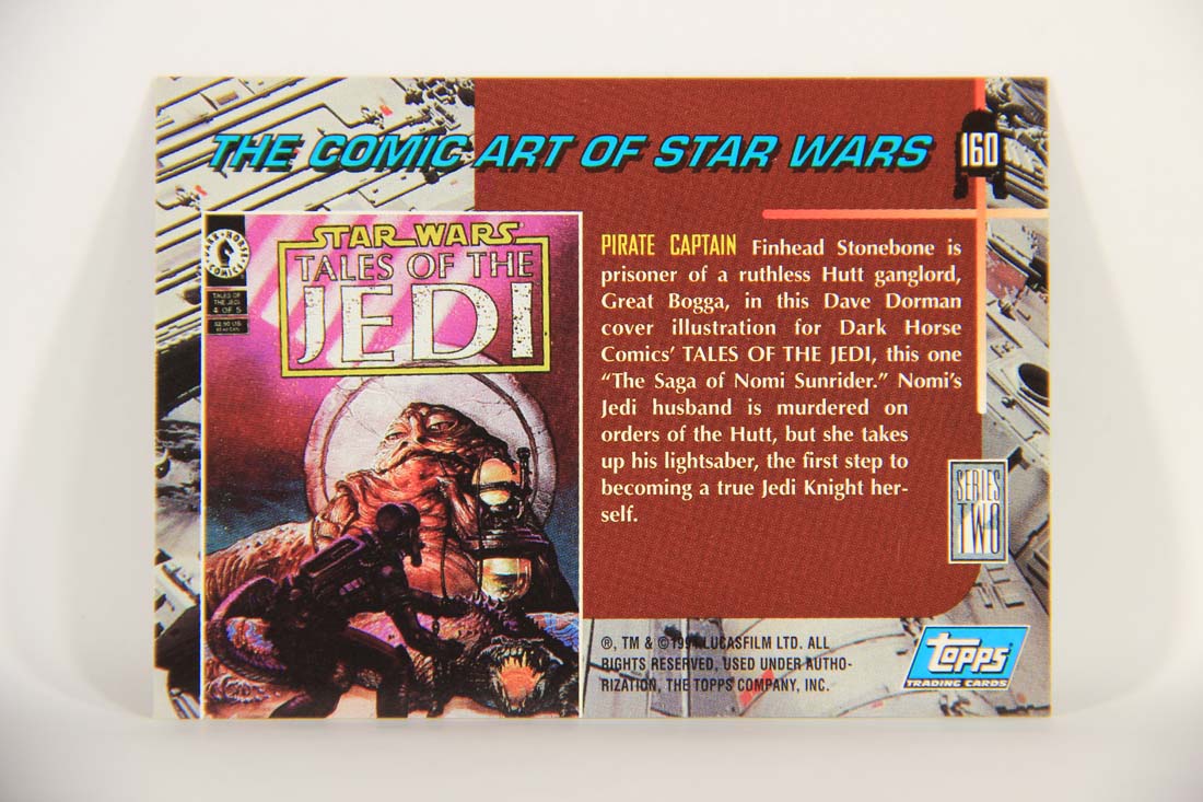 Star Wars Galaxy 1994 Topps Card #160 Pirate Captain And Jabba Artwork ENG L013530