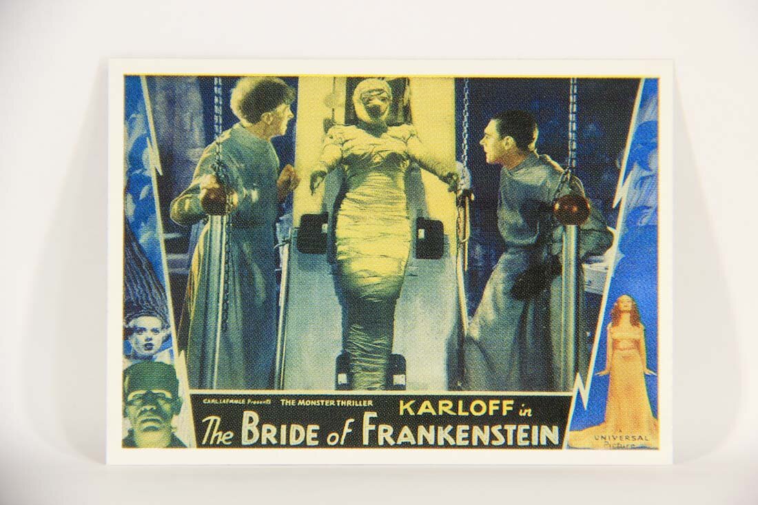 Universal Monsters Of The Silver Screen 1996 Sticker Card #S5 Bride Of Frankenstein 1935 L013551