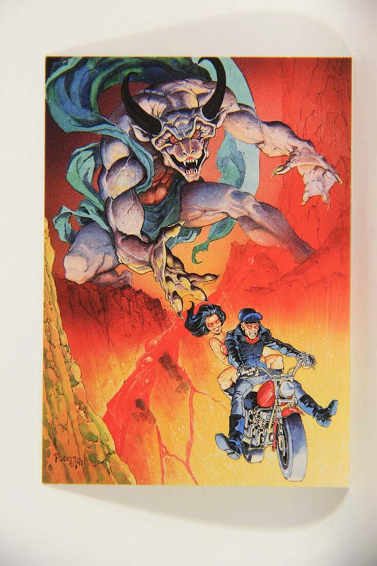 Mike Ploog 1994 Artwork Trading Card #74 To Hell On A Harley L014111