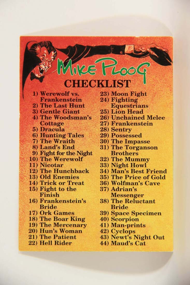 Mike Ploog 1994 Artwork Trading Card #90 Checklist L014127