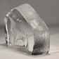 Mats Jonasson Sweden Viking Drakkar Etched Crystal Sculpture Signed L014131