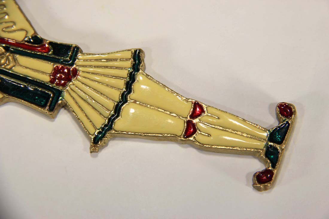 Vintage Opener Enamel Brass Traditional Greek Fustanella Metsovo Dress L014133