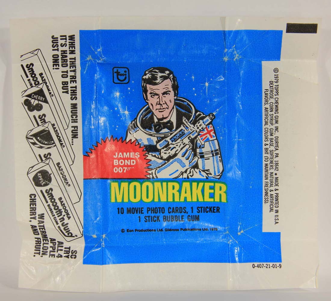 Moonraker James Bond 1979 Trading Card Wax Wrapper 007 Roger Moore L014172