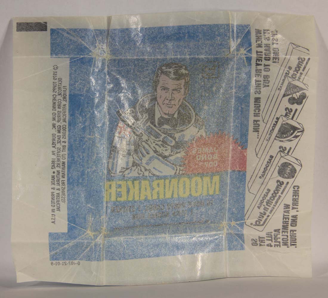 Moonraker James Bond 1979 Trading Card Wax Wrapper 007 Roger Moore L014172