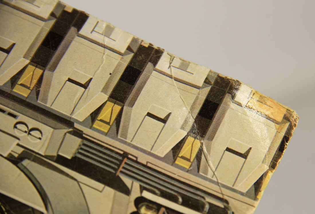 Star Wars 1978 Death Star Space Station Playset Cardboard Backdrop Higher Part L014438