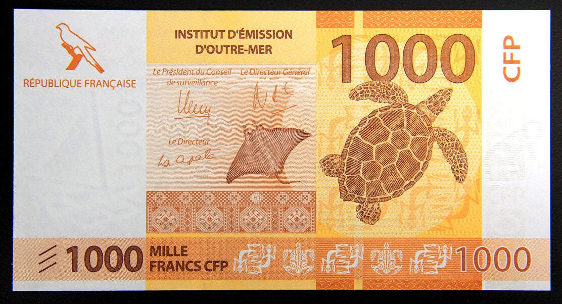 French Polynesia 1000 CFP 2014 KP-6 Banknote UNC L014482