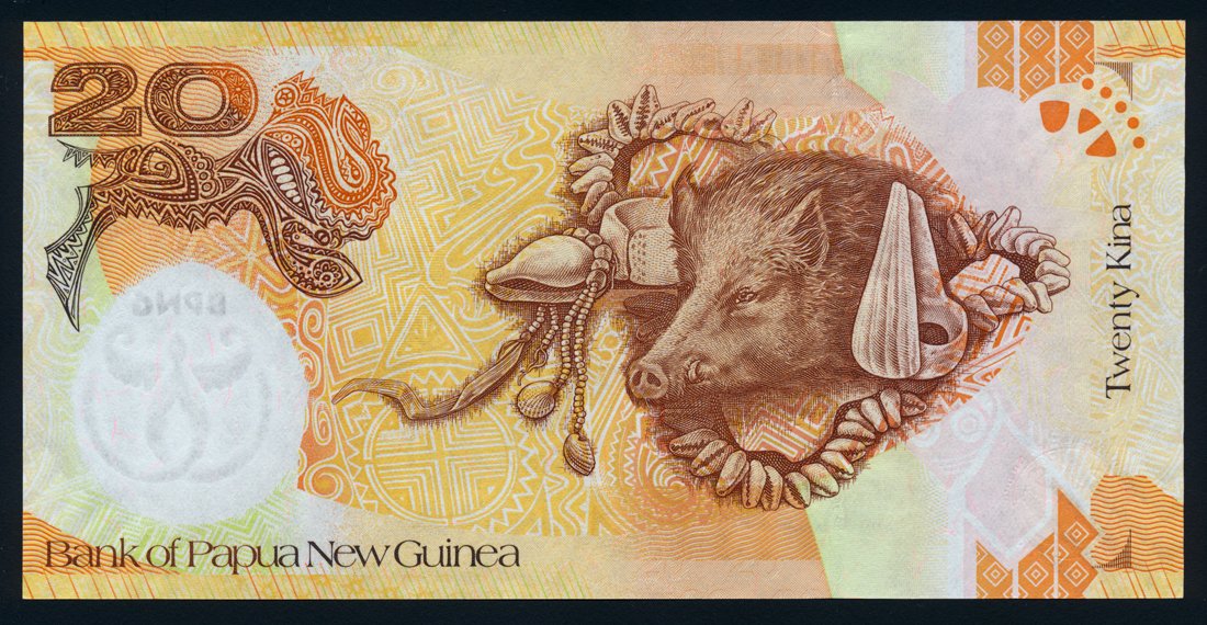 Papua New Guinea 20 Kina 2008 KP-36 Banknote UNC L014506
