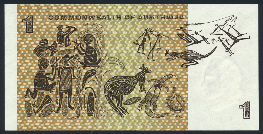 Australia 1 Dollar 1969 KP-37c Banknote VF+++ Kangaroo L014522