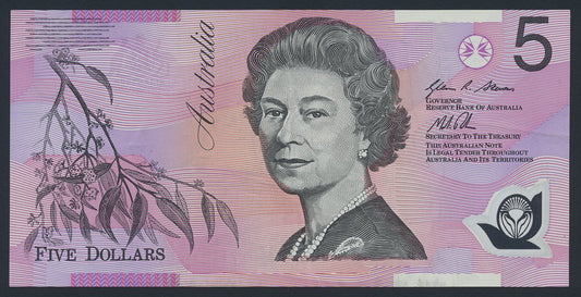 Australia 5 Dollars 2012 KP-57g Polymer Banknote VF ++ Paper Money L014527