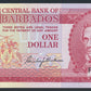 Barbados 1 Dollar 1973 KP-29a Banknote EF-AU L014540