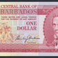 Barbados 1 Dollar 1973 KP-29a Banknote AU L014541