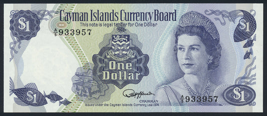 Cayman Islands 1 Dollar 1985 KP-5d Banknote UNC Uncirculated L014546