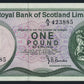 Scotland 1 Pound 1972 KP-336a Banknote UNC Edinburgh Castle View L014586