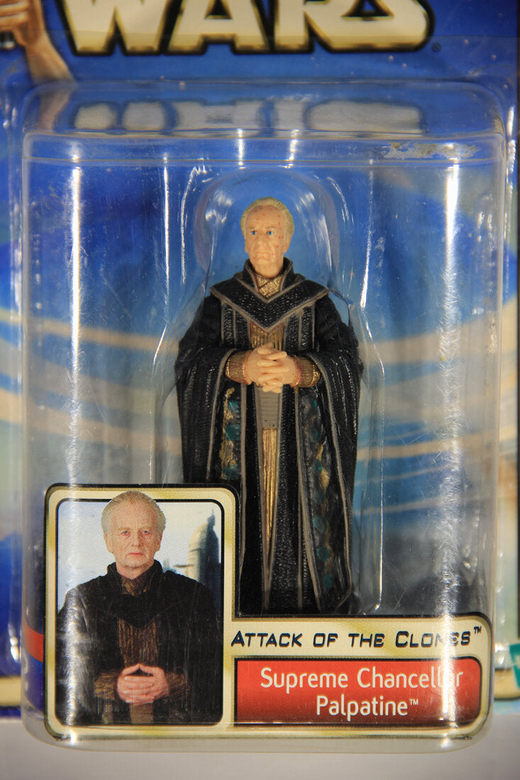 Star Wars Supreme Chancellor Palpatine 2002 Attack Of The Clones Figure L014645