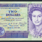 Belize 2 Dollars 1991 KP-52b Banknote VF +++ L014657