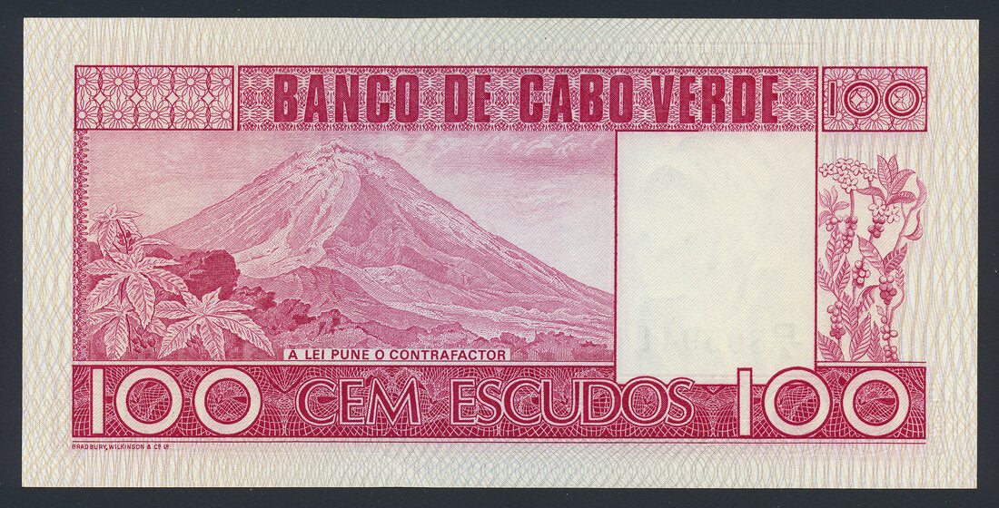 Cabo Verde 100 Escudos 1977 KP-54a Banknote UNC L014658