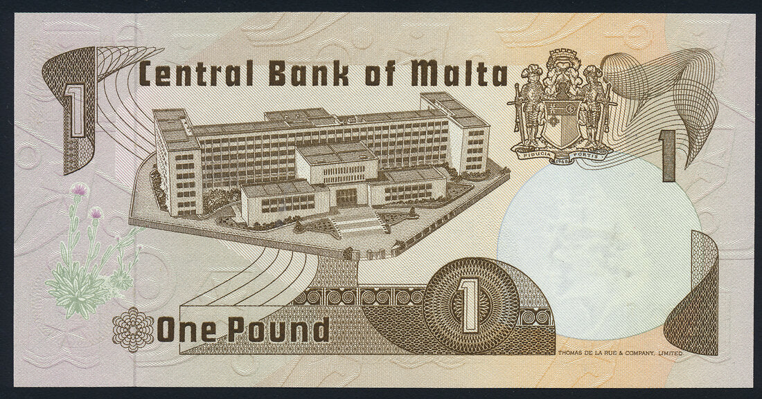 Malta 1 Lira 1979 KP-34b Banknote UNC L014663