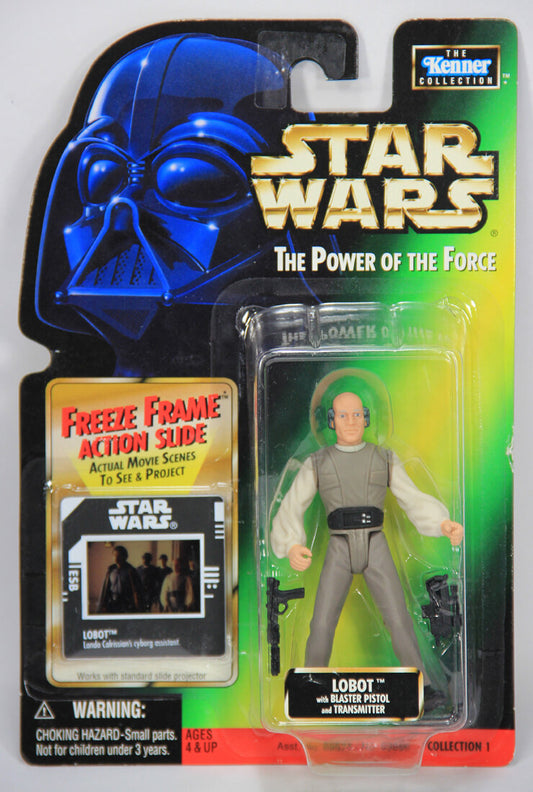 Star Wars Lobot 1998 POTF Action Figure Freeze Frame Action Slide ENG Card Collection 1 MOC L014687