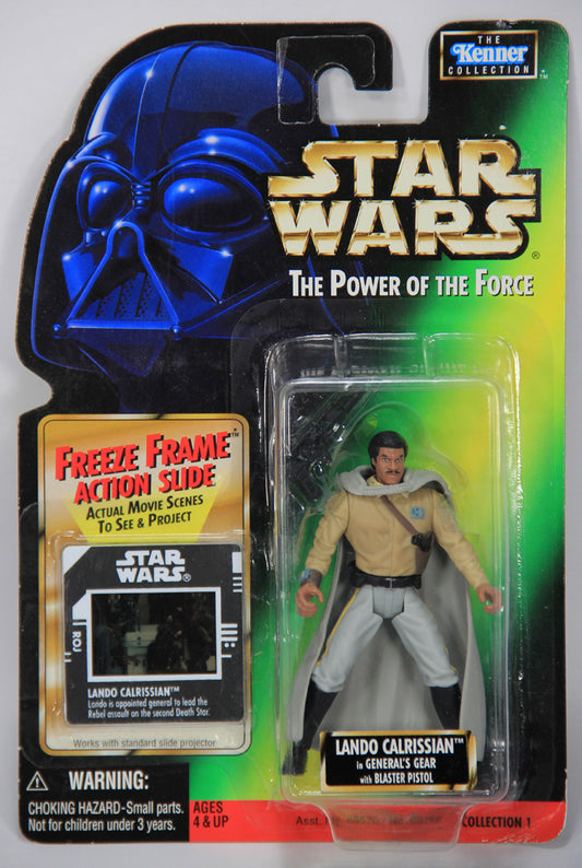 Star Wars Lando Calrissian 1997 POTF Freeze Frame Action Slide ENG Card Collection 1 MOC L014689