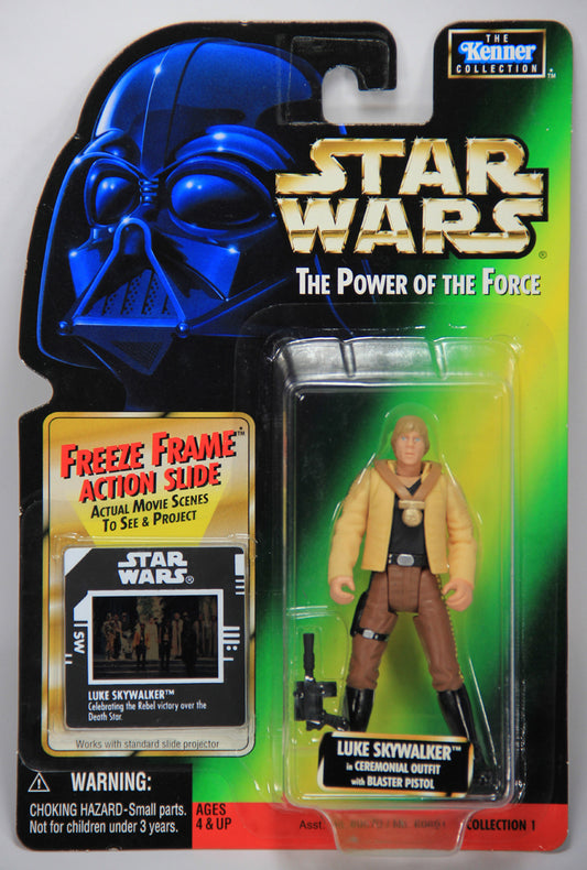 Star Wars Luke Skywalker Ceremonial Outfit POTF Freeze Frame Slide ENG Collection 1 MOC L014700