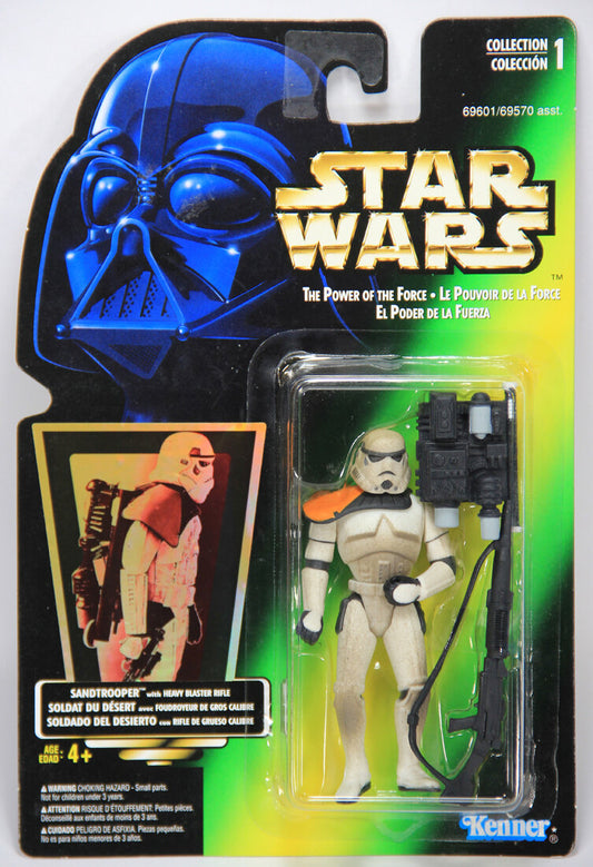 Star Wars Sandtrooper 1996 POTF Action Figure Trilingual Holofoil Card Collection 1 MOC L014712