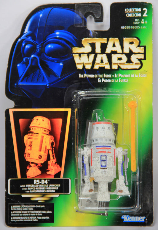 Star Wars R5-D4 1996 POTF Action Figure Trilingual Holofoil Card Collection 2 MOC L014717