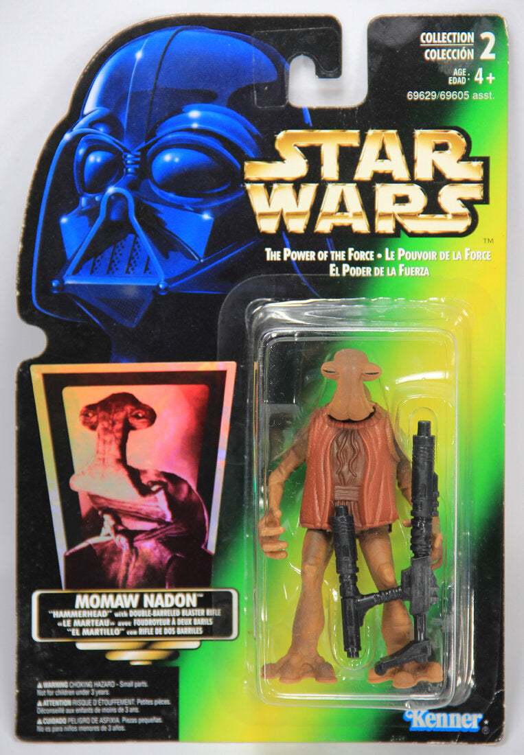 Star Wars Momaw Nadon Hammerhead 1996 POTF Figure Trilingual Holofoil Card Collection 2 MOC L014719