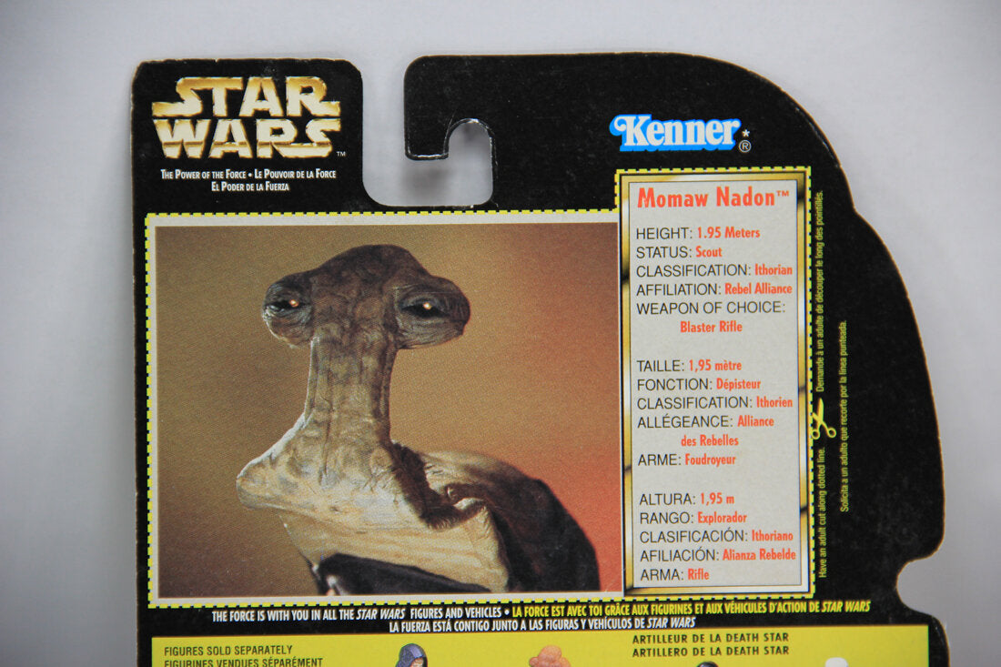 Star Wars Momaw Nadon Hammerhead 1996 POTF Figure Trilingual Holofoil Card Collection 2 MOC L014719