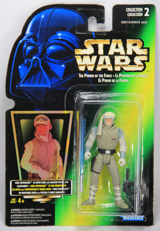 Star Wars Luke Skywalker Hoth Gear 1996 POTF Trilingual Holofoil Card Collection 2 MOC L014720