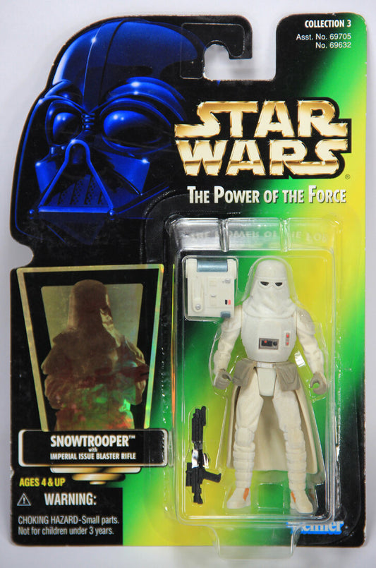 Star Wars Snowtrooper 1997 POTF Action Figure ENG Holofoil Card Collection 3 MOC L014722