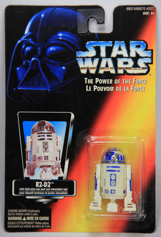 Star Wars R2-D2 1995 POTF Action Figure Canadian FR-ENG Bilingual Card MOC L014727