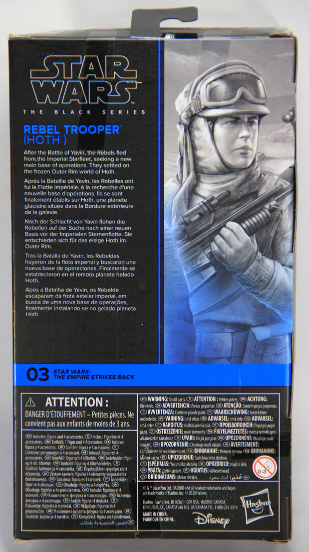 Star Wars Rebel Trooper Hoth #03 Empire Strikes Back Black Series Galaxy 6 Inch Figure MISB L014754