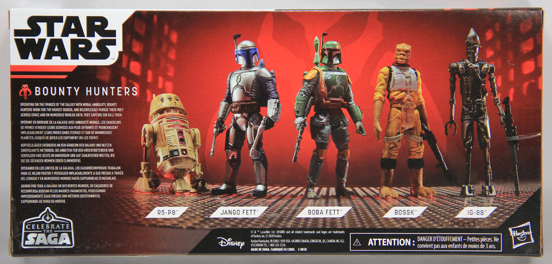 Star Wars Bounty Hunters Celebrate The Saga 5 Pack 3.75 Action