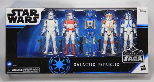 Star Wars Galactic Republic Celebrate The Saga 5-Pack 3.75 Figures MISB L014758