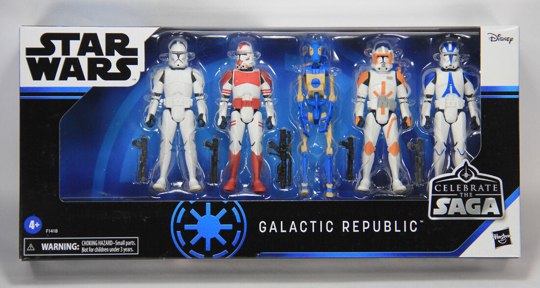 Star Wars Celebrate The Saga Galactic Republic 5-Pack 3.75 Figures MISB L014758