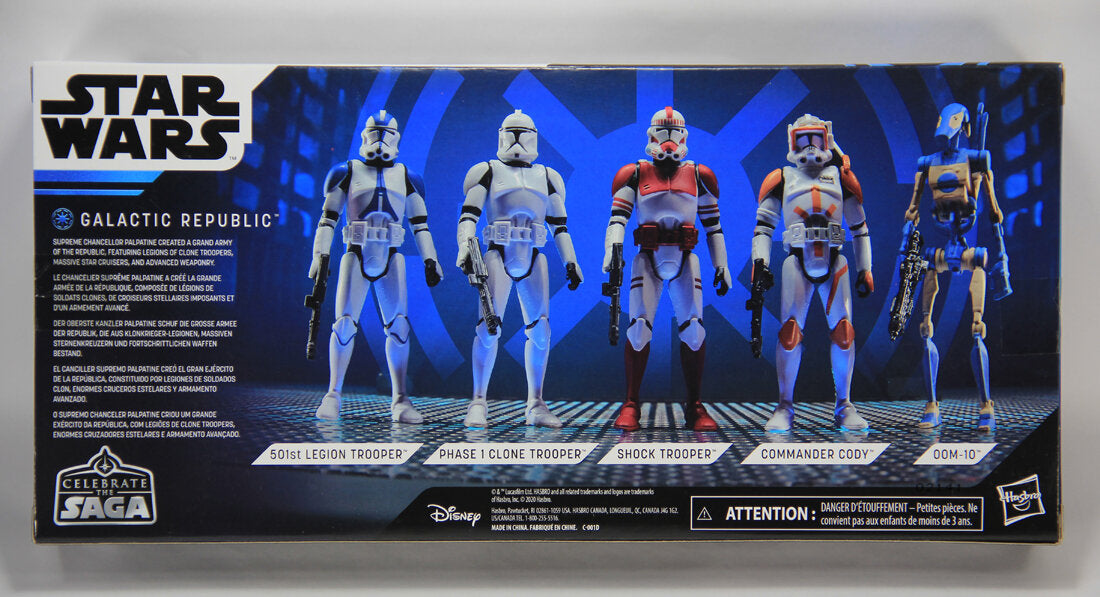 Star Wars Celebrate The Saga Galactic Republic 5-Pack 3.75 Figures MISB L014758