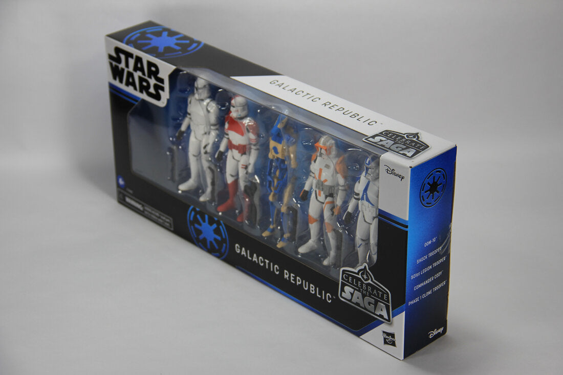 Star Wars Celebrate The Saga Galactic Republic 5-Pack 3.75 Figures MISB L014758