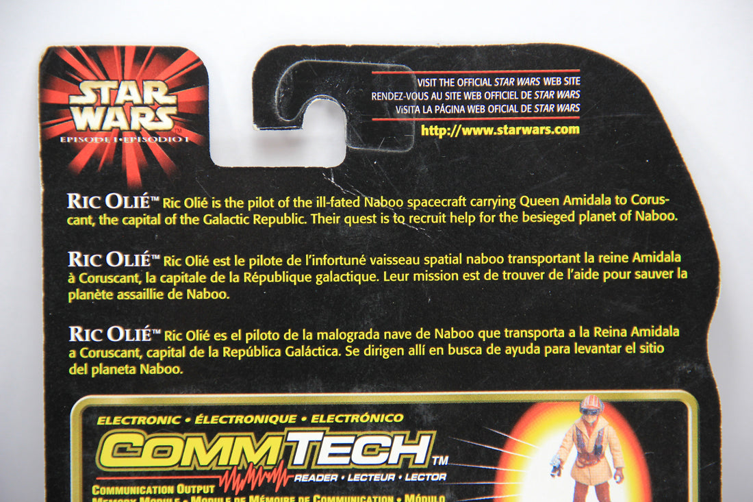 Star Wars Ric Olié 1998 The Phantom Menace Figure Trilingual L014770