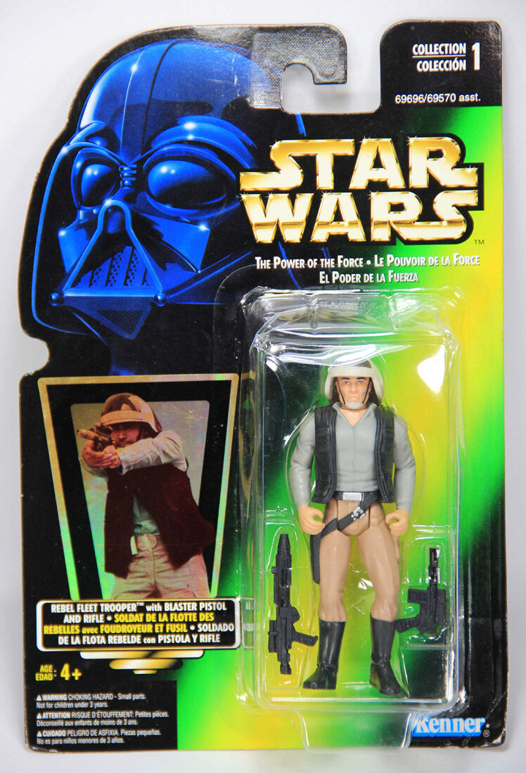 Star Wars Rebel Fleet Trooper 1996 POTF Figure Trilingual Holofoil Card Collection 1 MOC L014772