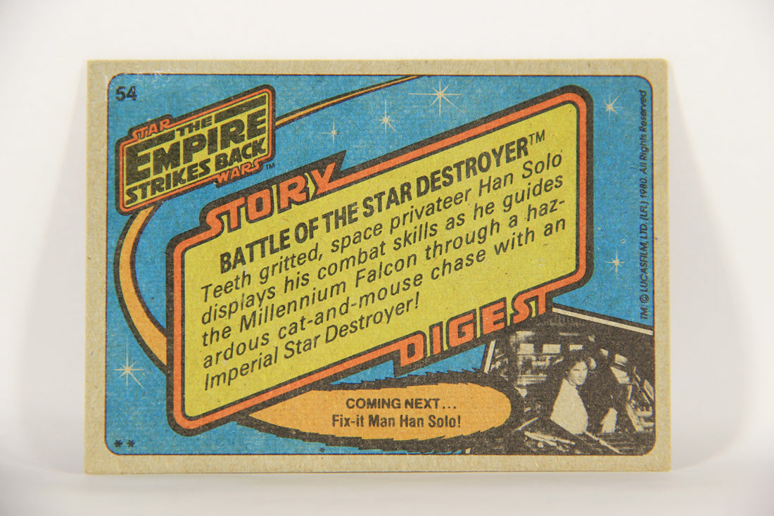 Star Wars Empire Strikes Back Card #54 Battle Of The Star Destroyer ENG L014834