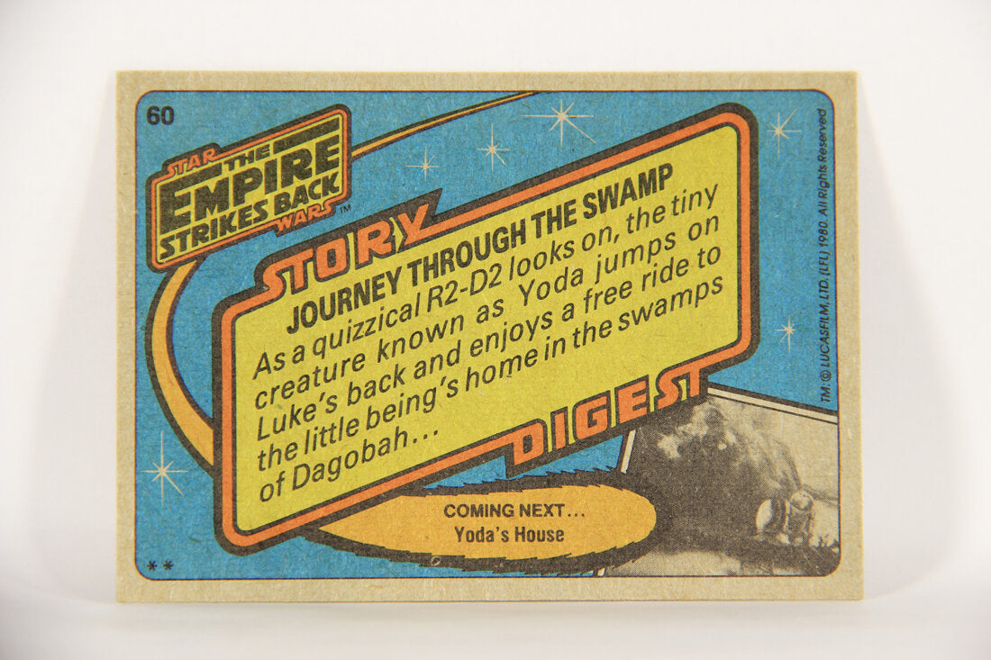 Star Wars Empire Strikes Back Card #60 Journey Through The Swamp ENG L014836