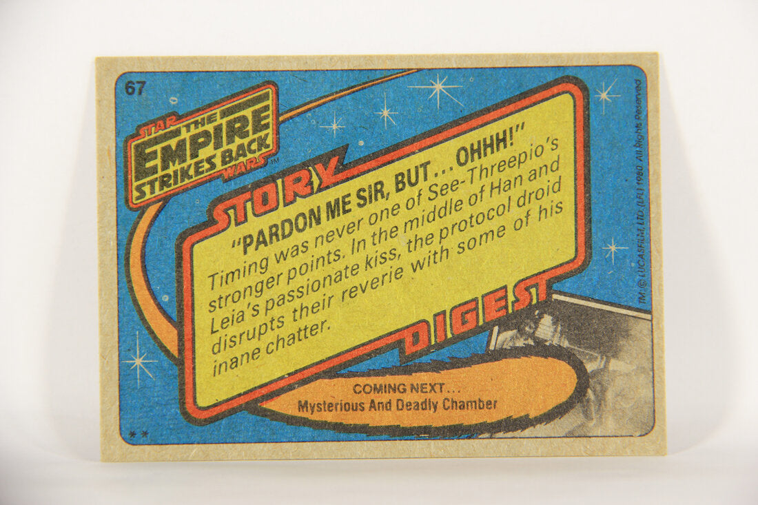 Star Wars Empire Strikes Back Card #67 Pardon Me Sir But Ohhh ENG L014838