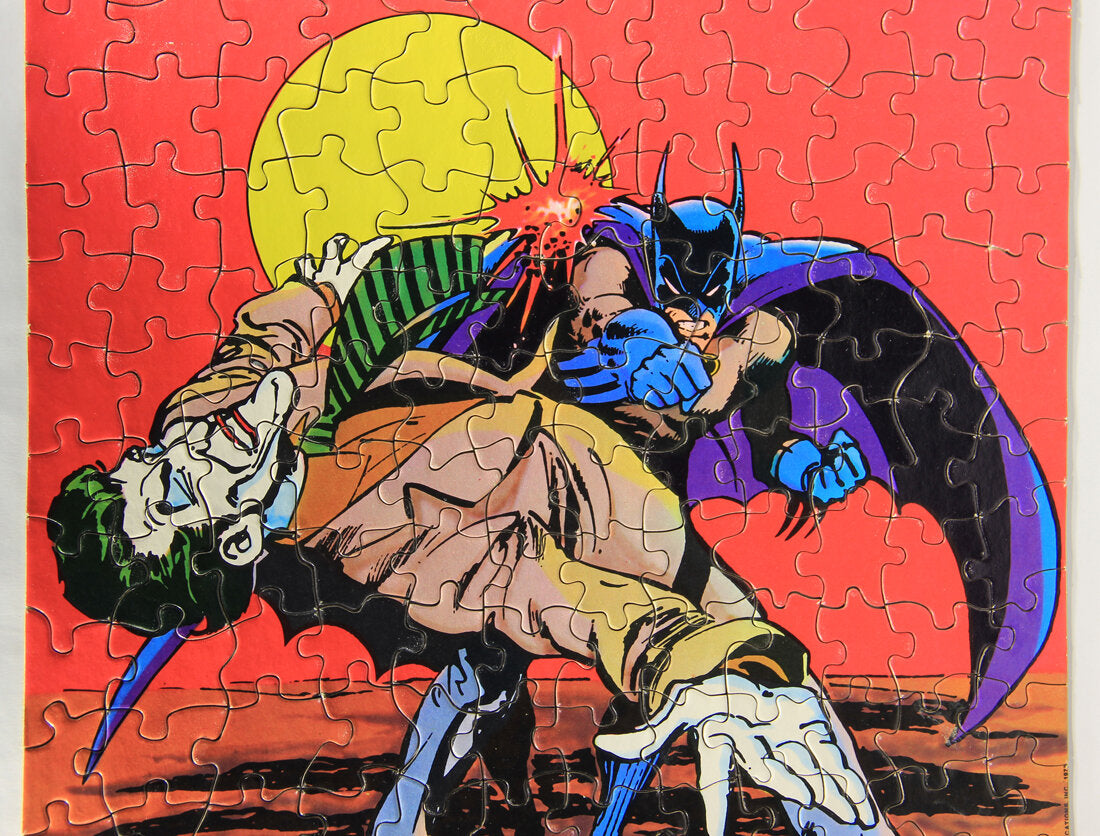 Batman 1973 Vintage Jigsaw Puzzle Batman And The Joker Great Condition  L014861