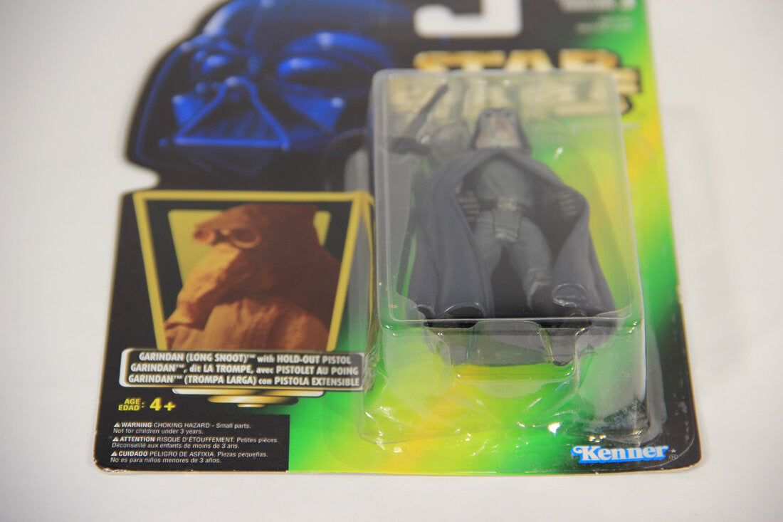 Star Wars Garindan Long Snoot 1997 POTF Figure Trilingual Holofoil Card Collection 3 L014868