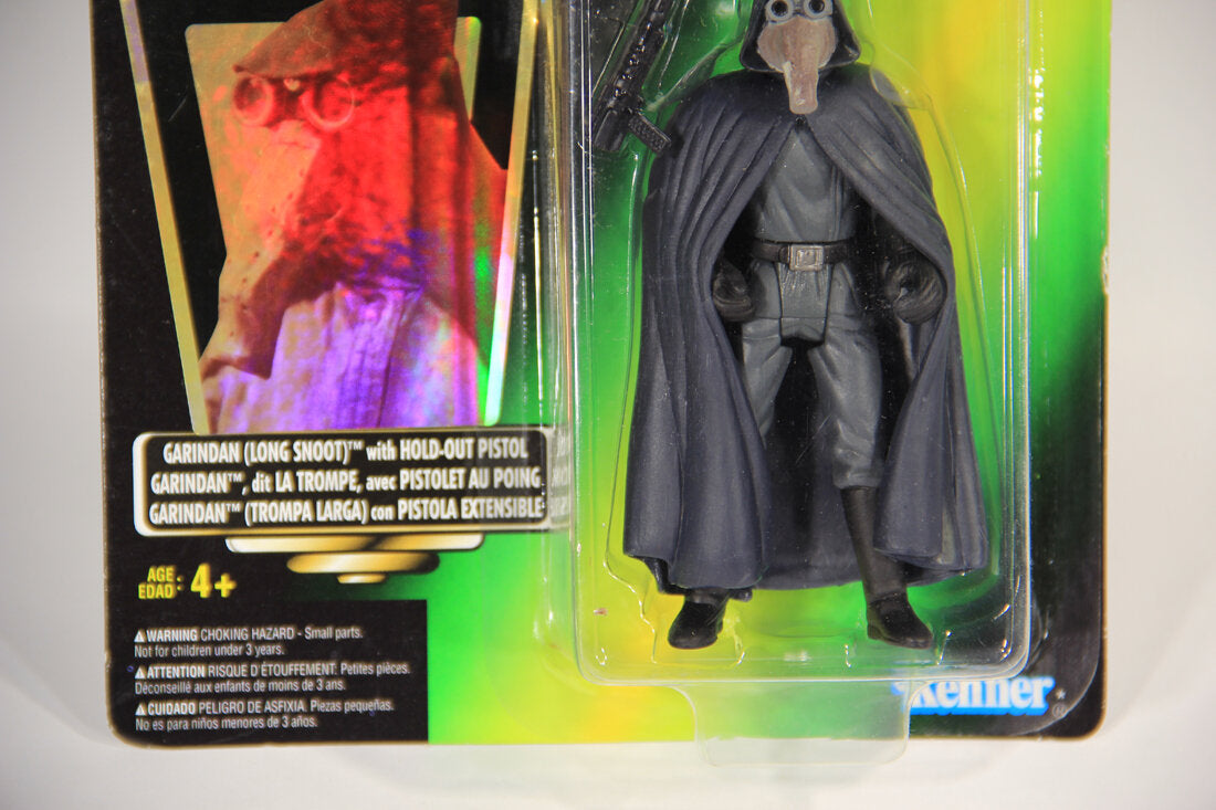 Star Wars Garindan Long Snoot 1997 POTF Figure Trilingual Holofoil Card Collection 3 L014868