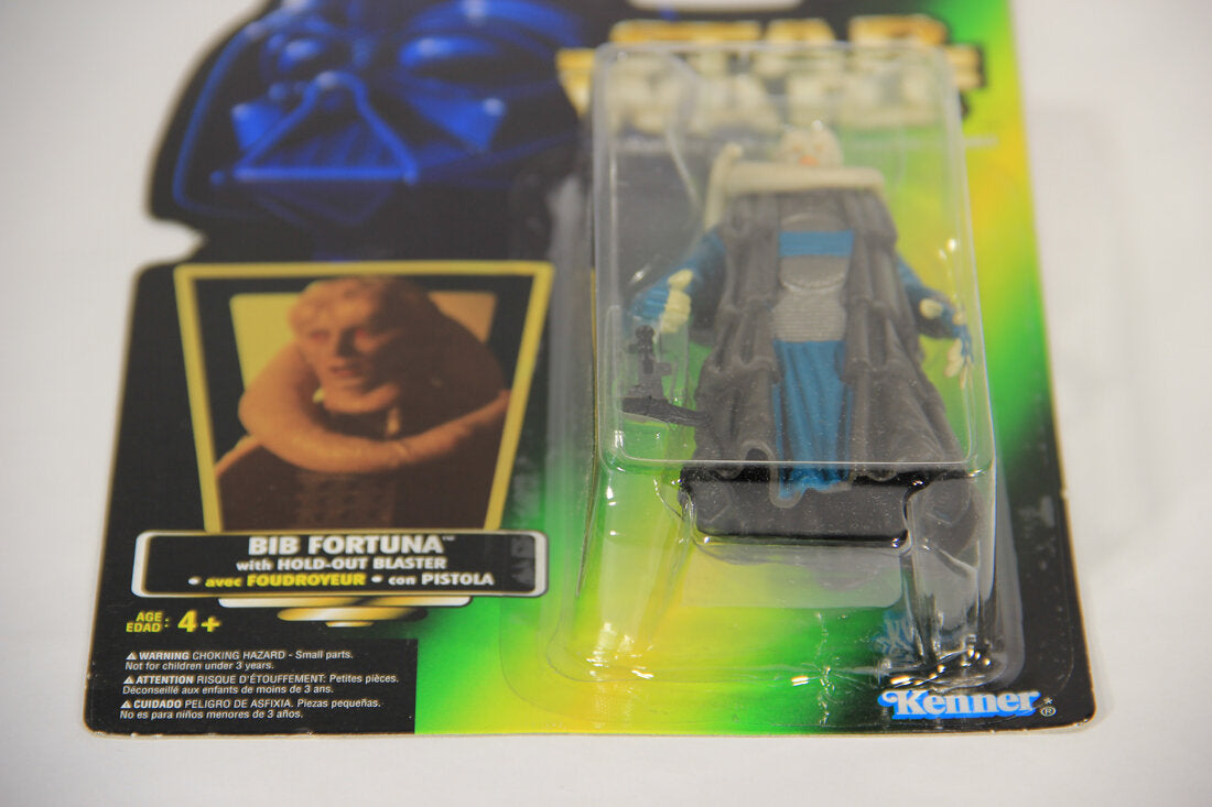 Star Wars Bib Fortuna 1996 POTF Action Figure Trilingual Holofoil Card Collection 2 MOC L014869