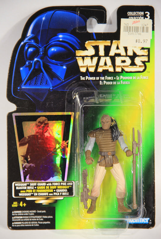 Star Wars Weequay Skiff Guard 1996 POTF Figure Trilingual Holofoil Card Collection 3 MOC L014870