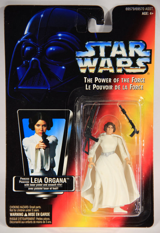 Star Wars Princess Leia Organa 1995 POTF Action Figure Canadian FR-ENG Bilingual Card MOC L014871