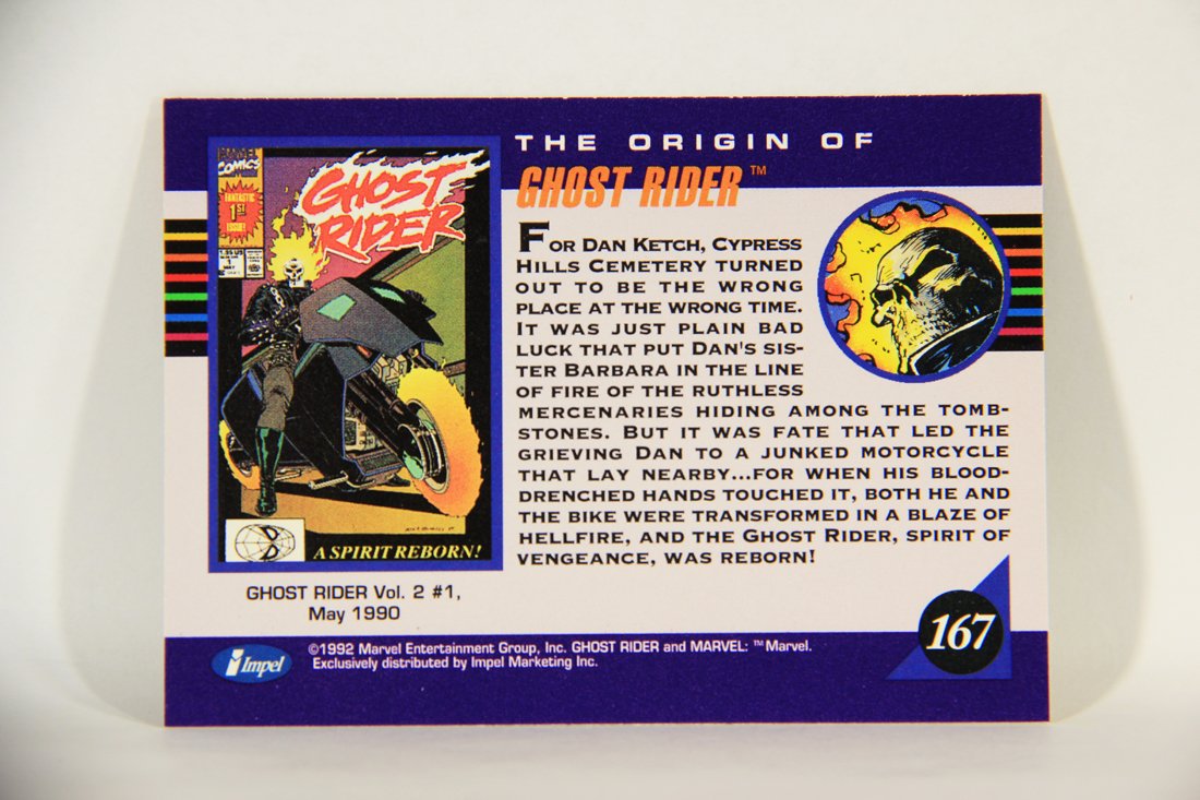 1992 Marvel Universe Series 3 Trading Card #167 Ghost Rider ENG L014909